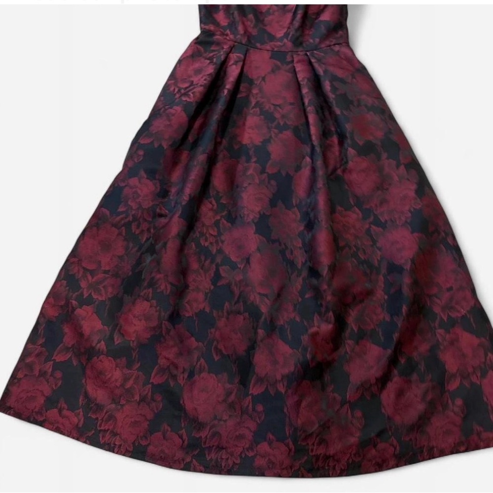 Alex Evenings  Women Formal Dress - Black and Red Floral - Picture 5 of 9